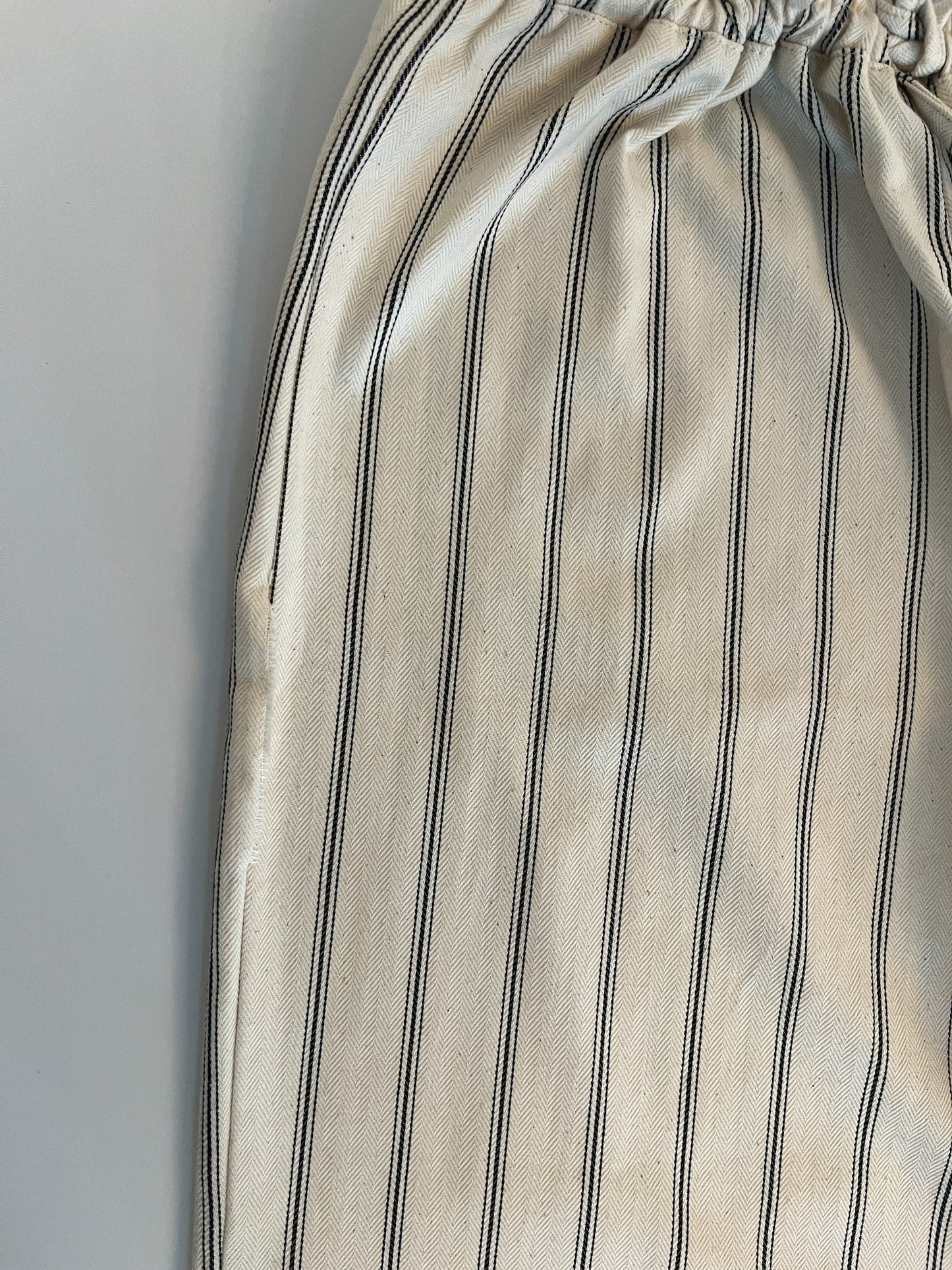 striped linen pants