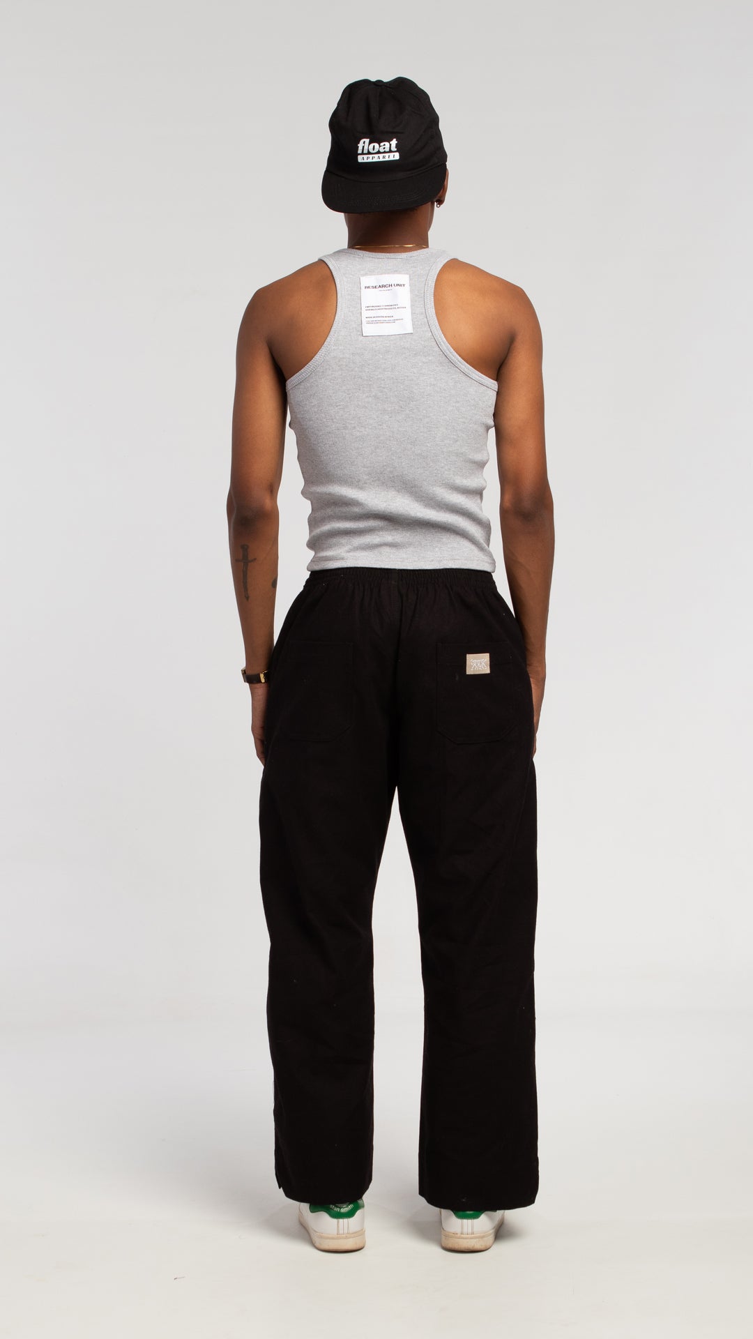 black basic unisex pants