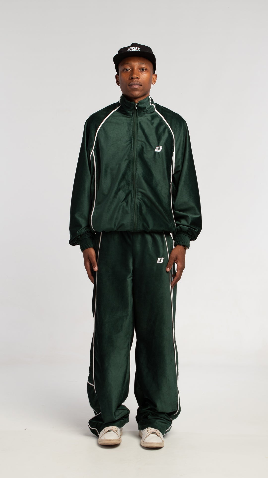 emerald green unisex tracksuit jacket