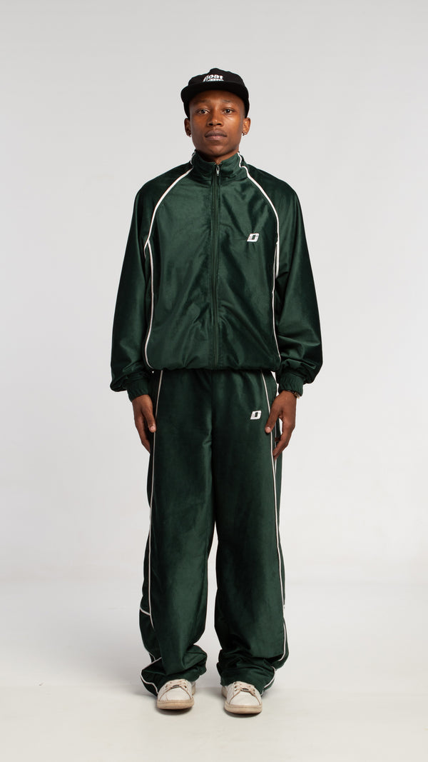 emerald green unisex tracksuit jacket