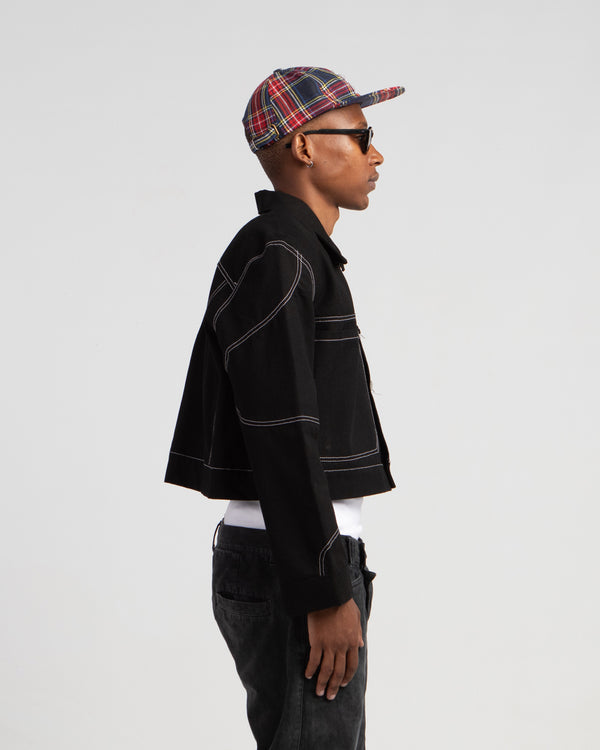 black unisex utility jacket