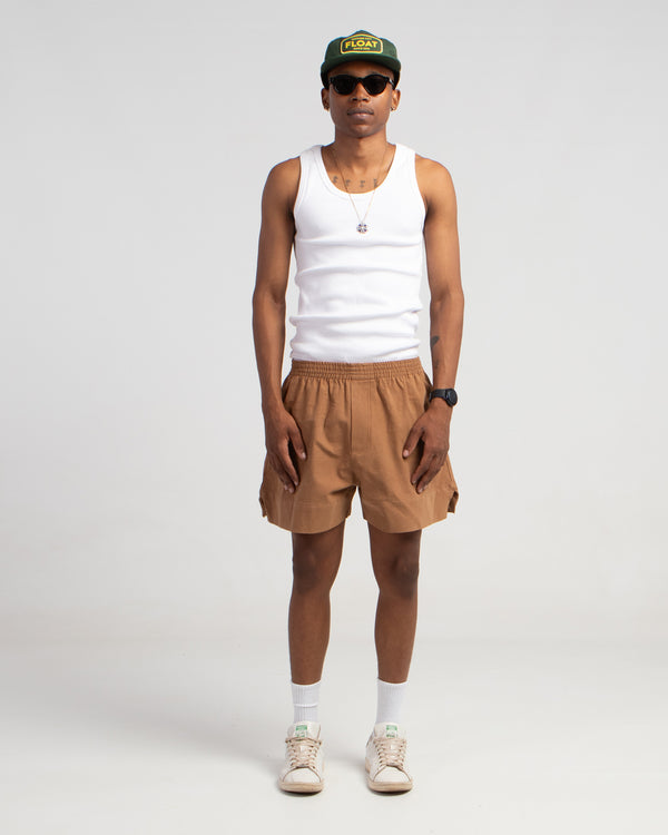 white rib vest