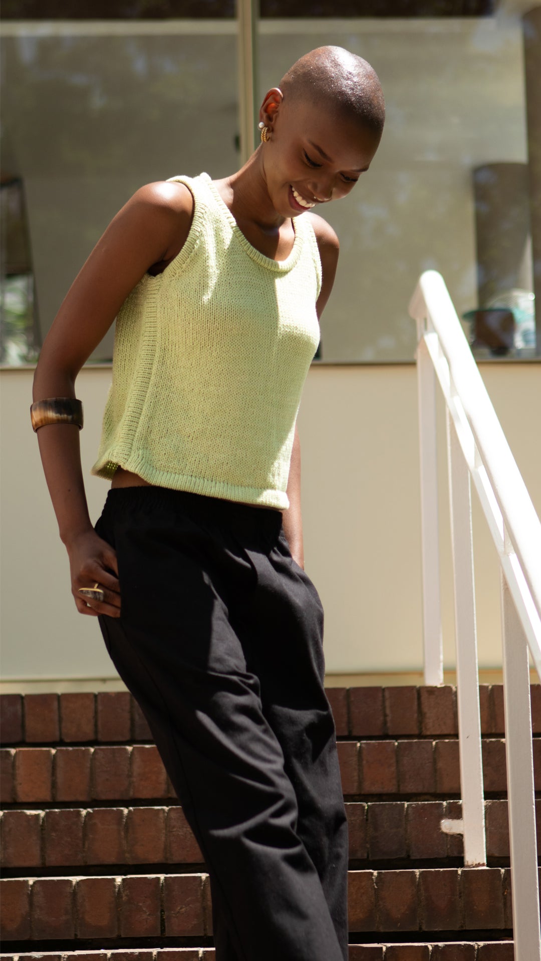 green unisex mesh vest