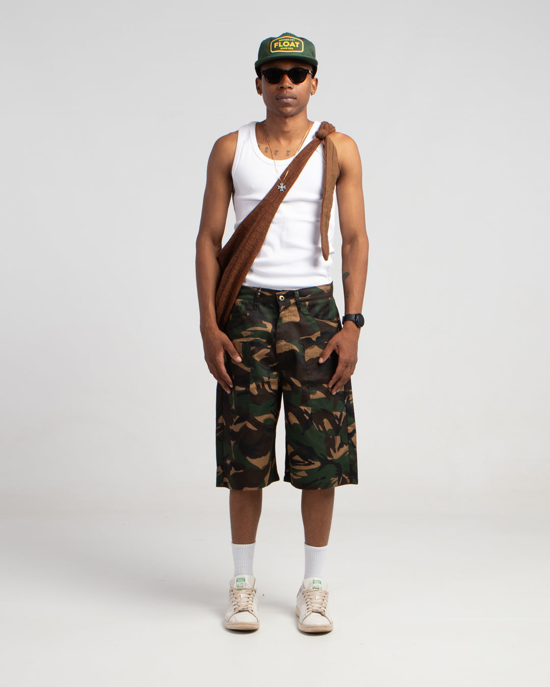 white rib vest