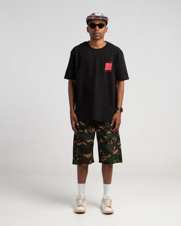 black t-shirt