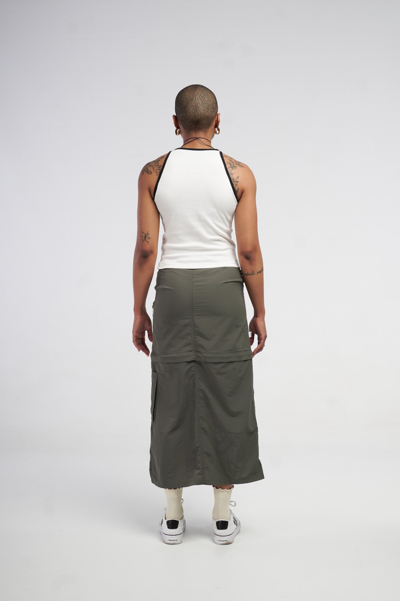 white rib vest