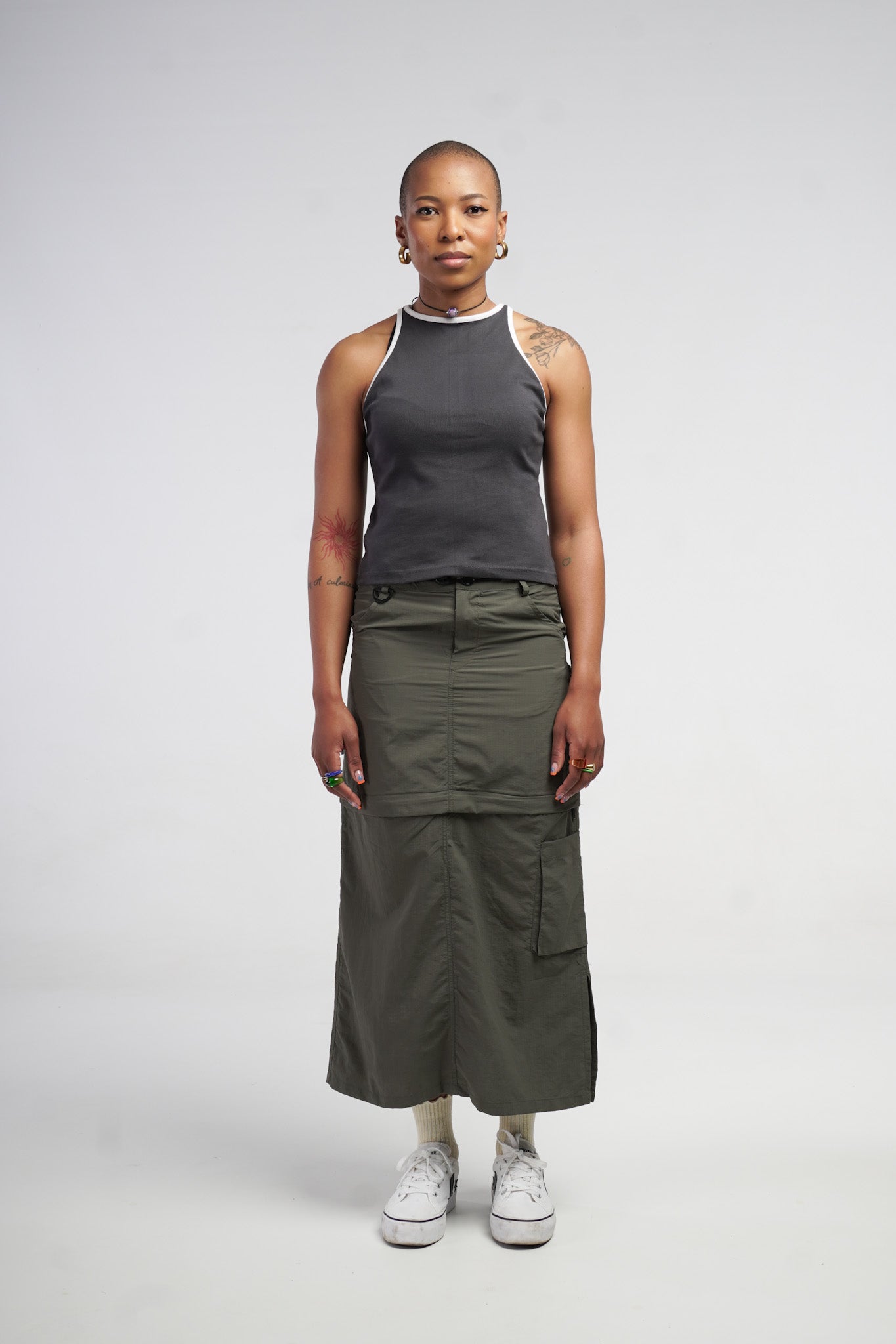 navy rib vest