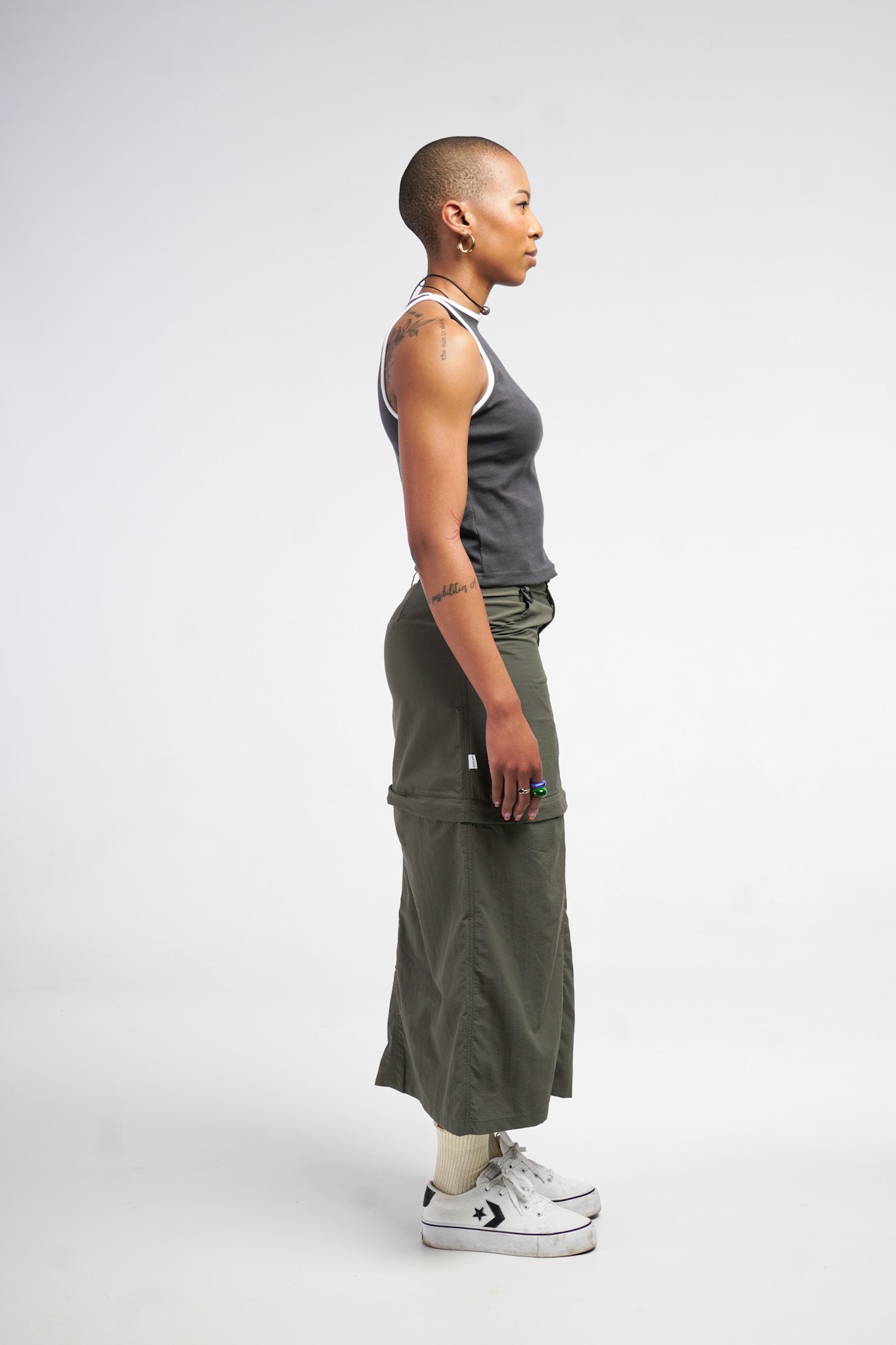 navy rib vest
