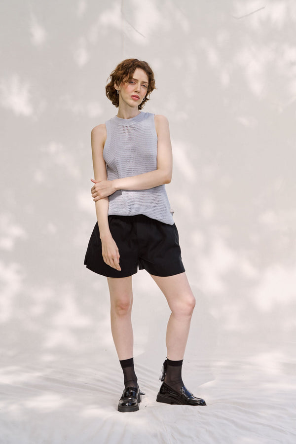 Mash Cotton Vest - Cloud