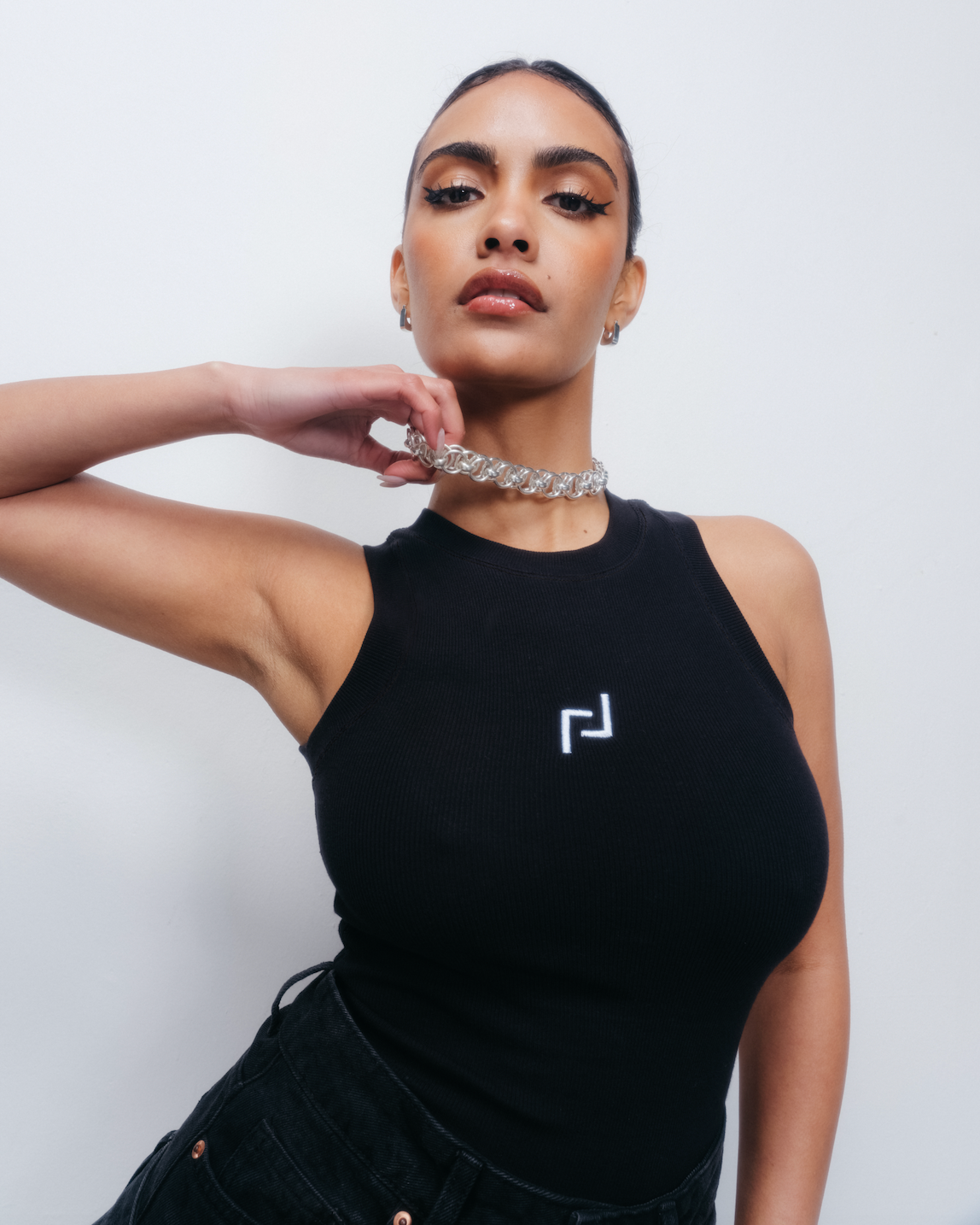 Logo Tank - Black