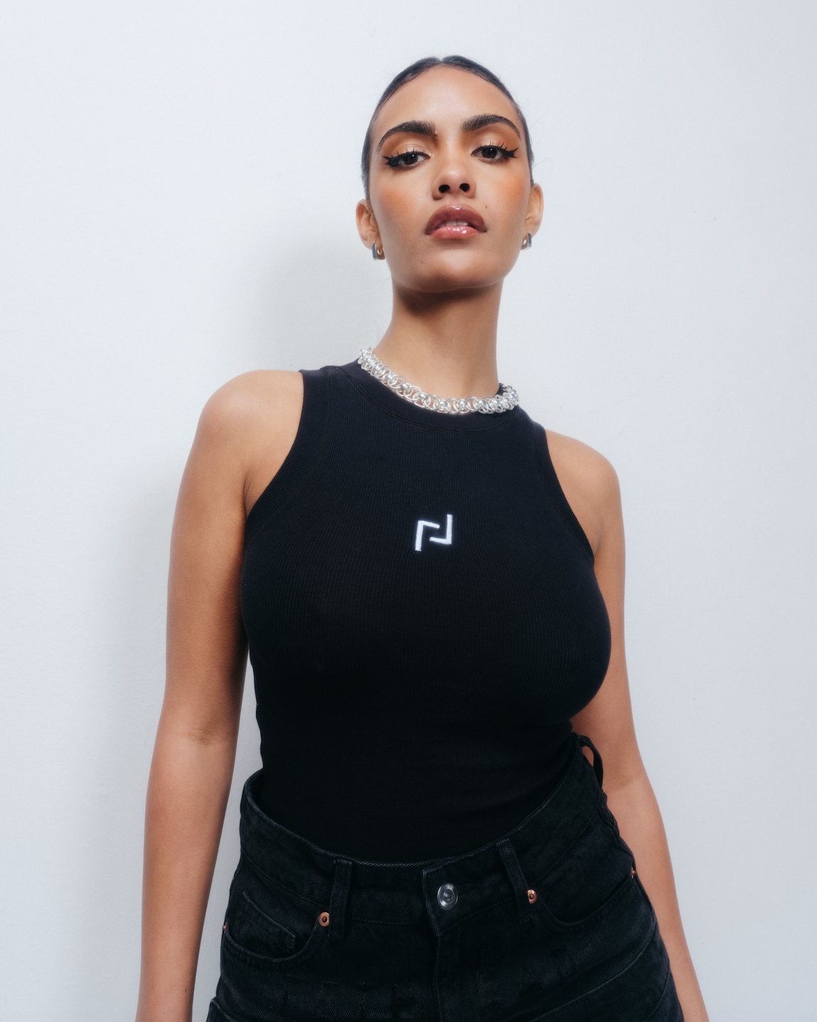 Logo Tank - Black