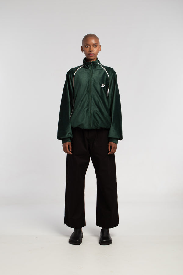 emerald green unisex tracksuit jacket
