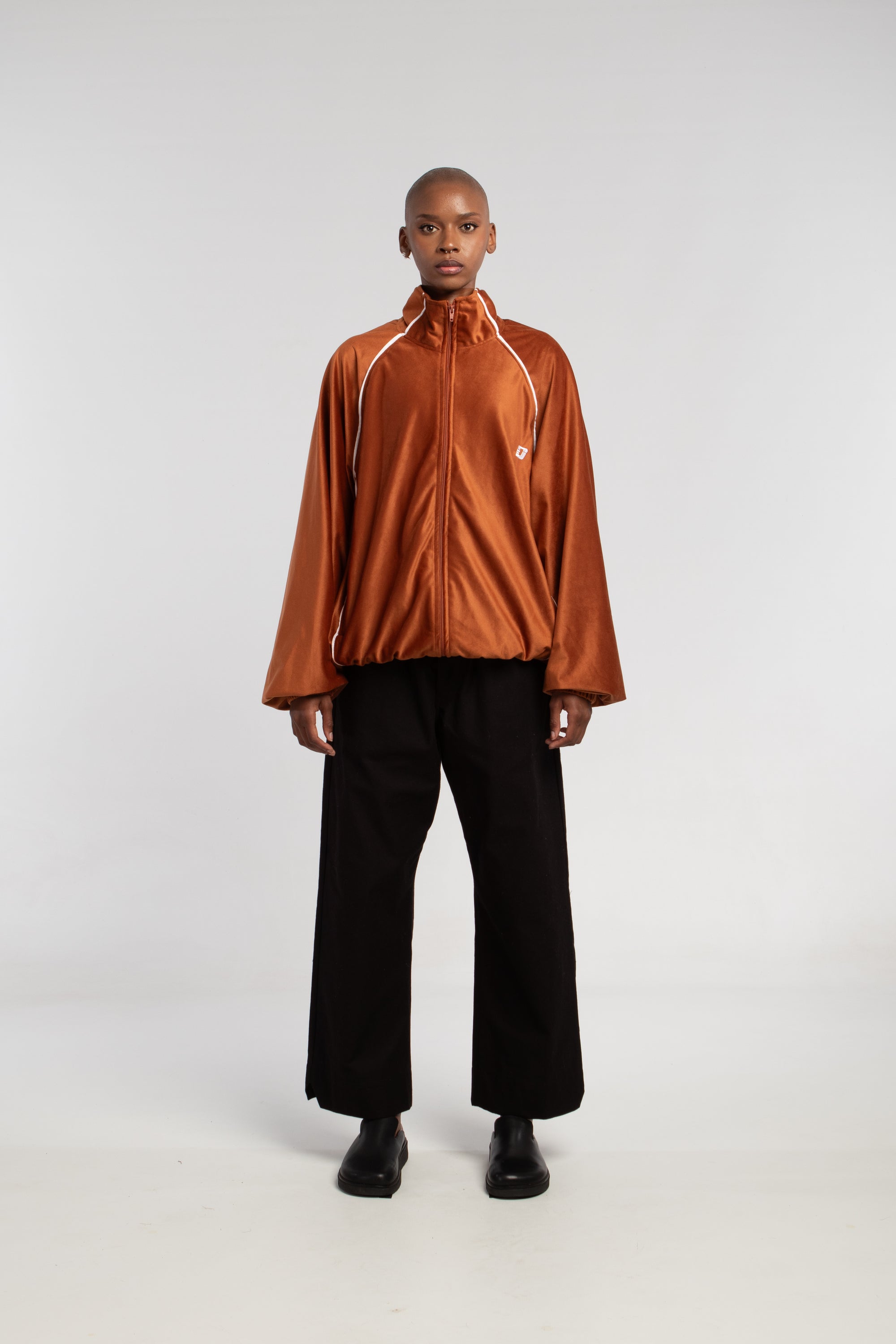 tan unisex tracksuit jacket